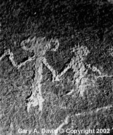 Petroglyph at Cottonwood Creek Ruin near Homolovi State Park, Arizona