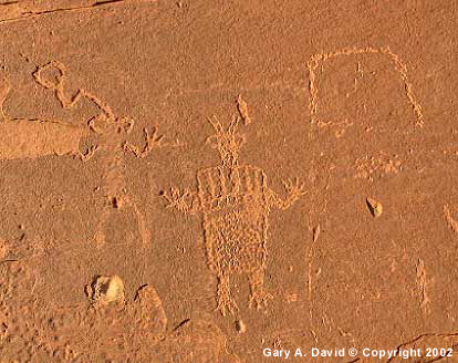 Ancestral Hopi petroglyph located in northern Arizona
