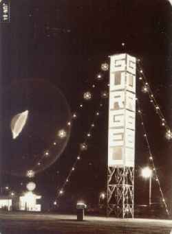 A claimed UFO from Brazil. The circular aura suggests it is a light in the foreground.