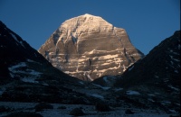 Sacred Mount Kailash in Tibet is regarded  as the spiritual center of the world.